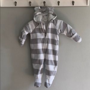 Baby fleece sleeper jacket